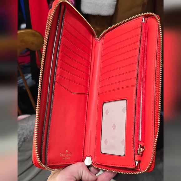 🍂🍁Like new Kate Spade Patterson Drive Anita Double Zip Wristlet Wallet - Picture 6 of 11